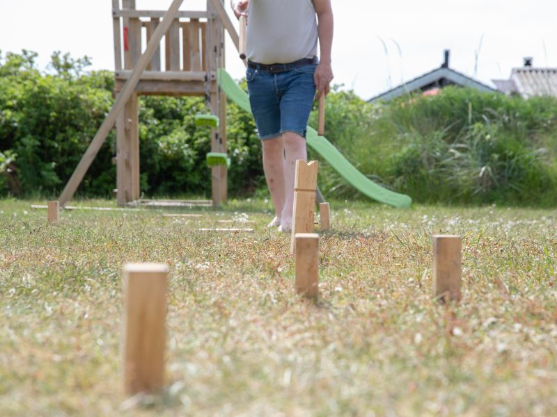 Kubb is een populair campingspelletje