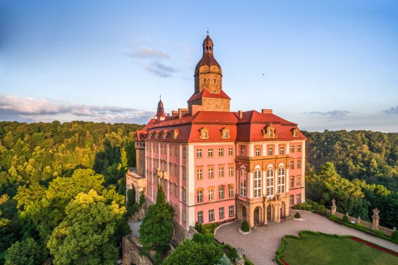 Kasteel in de Poolse provincie Neder-Silezië