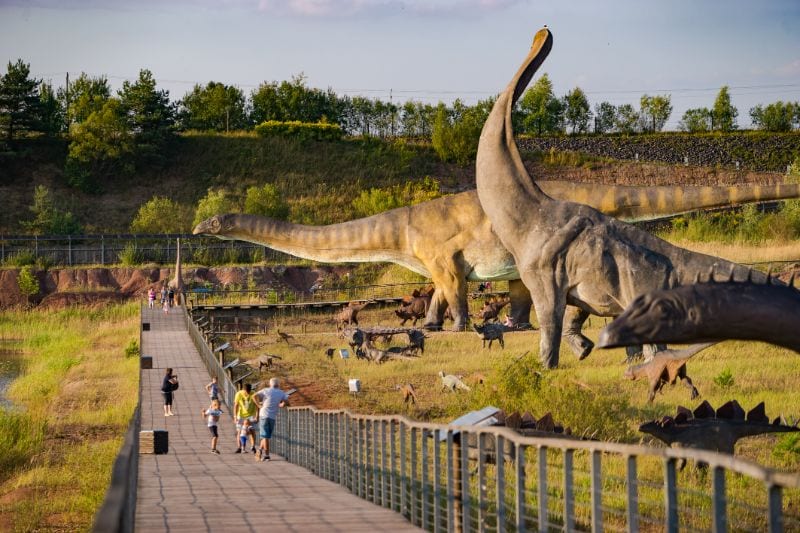 Dinosaurussen in JuraPark in Opole