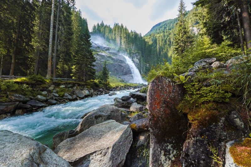 De Krimmler Watervallen in Oostenrijk