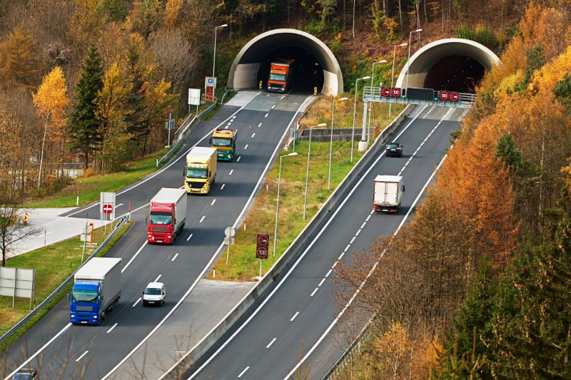 Tunnel auf der Tauernautobahn