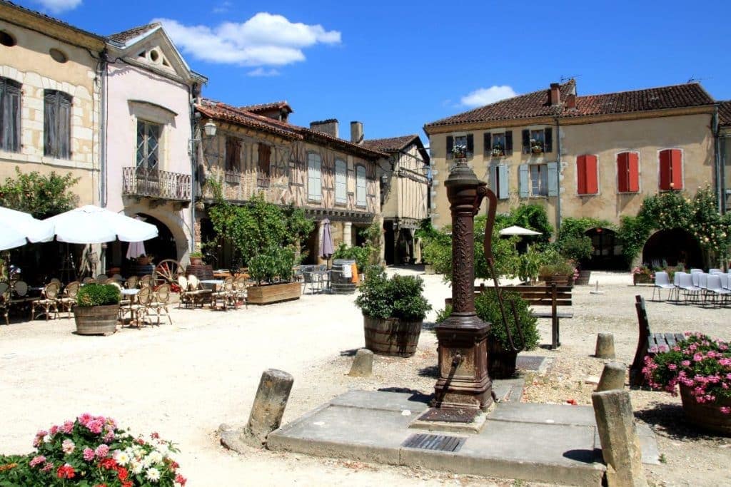 Middeleeuwse stad labastide D'Armagnac