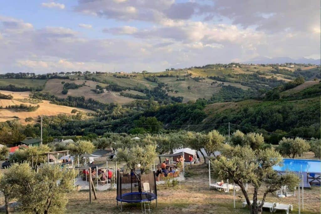 Glamping bij de boer in Italië