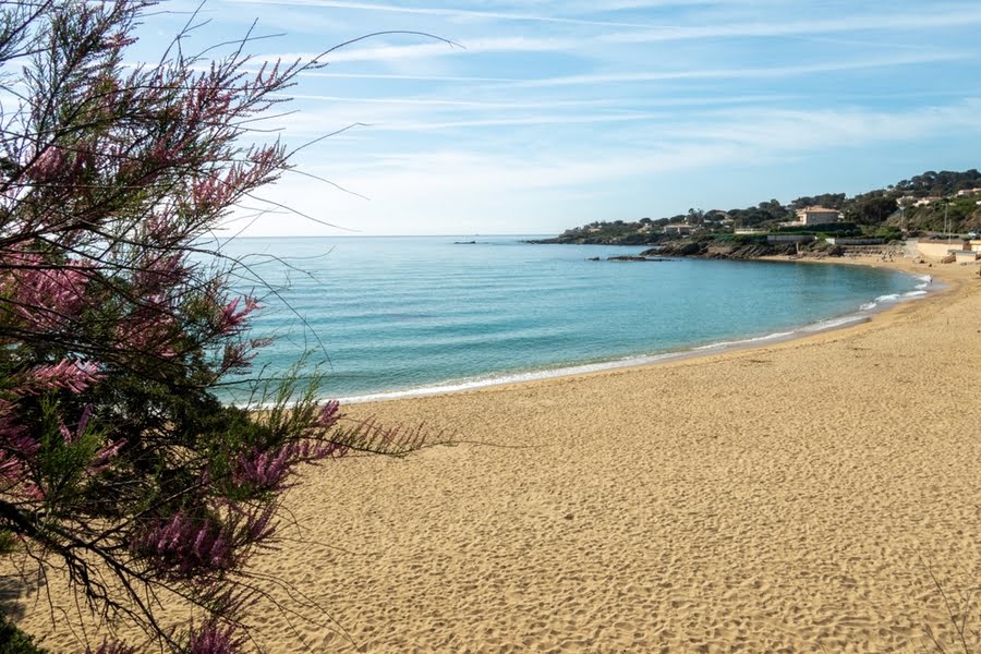 Strand bij Calanque d en-vau aan de Middellandse Zee Frankrijk