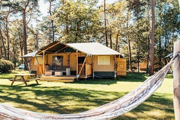 De safarilodge op Eurocamping Vessem