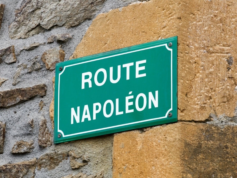 Route Napoléon, Napoleonroute in Zuid-Frankrijk