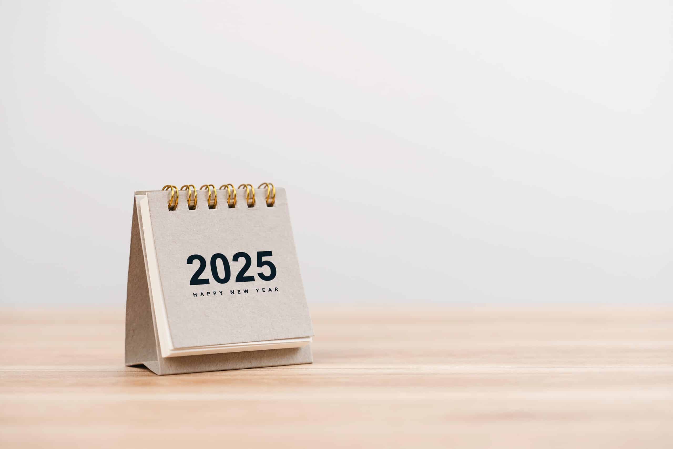 Kalender voor het jaar 2025